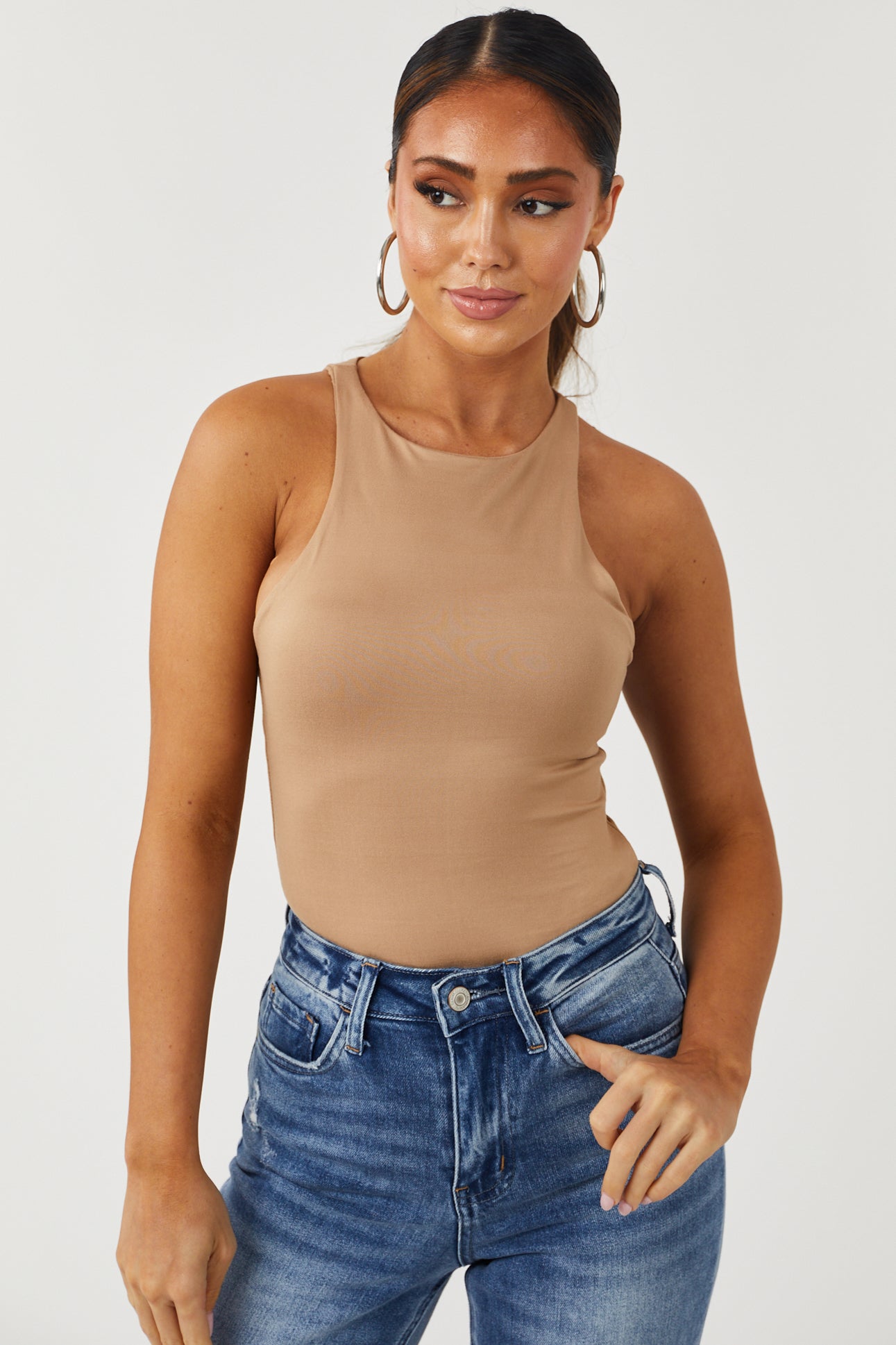 Favorite Ribbed Bodysuit, Camel – Everyday Chic Boutique