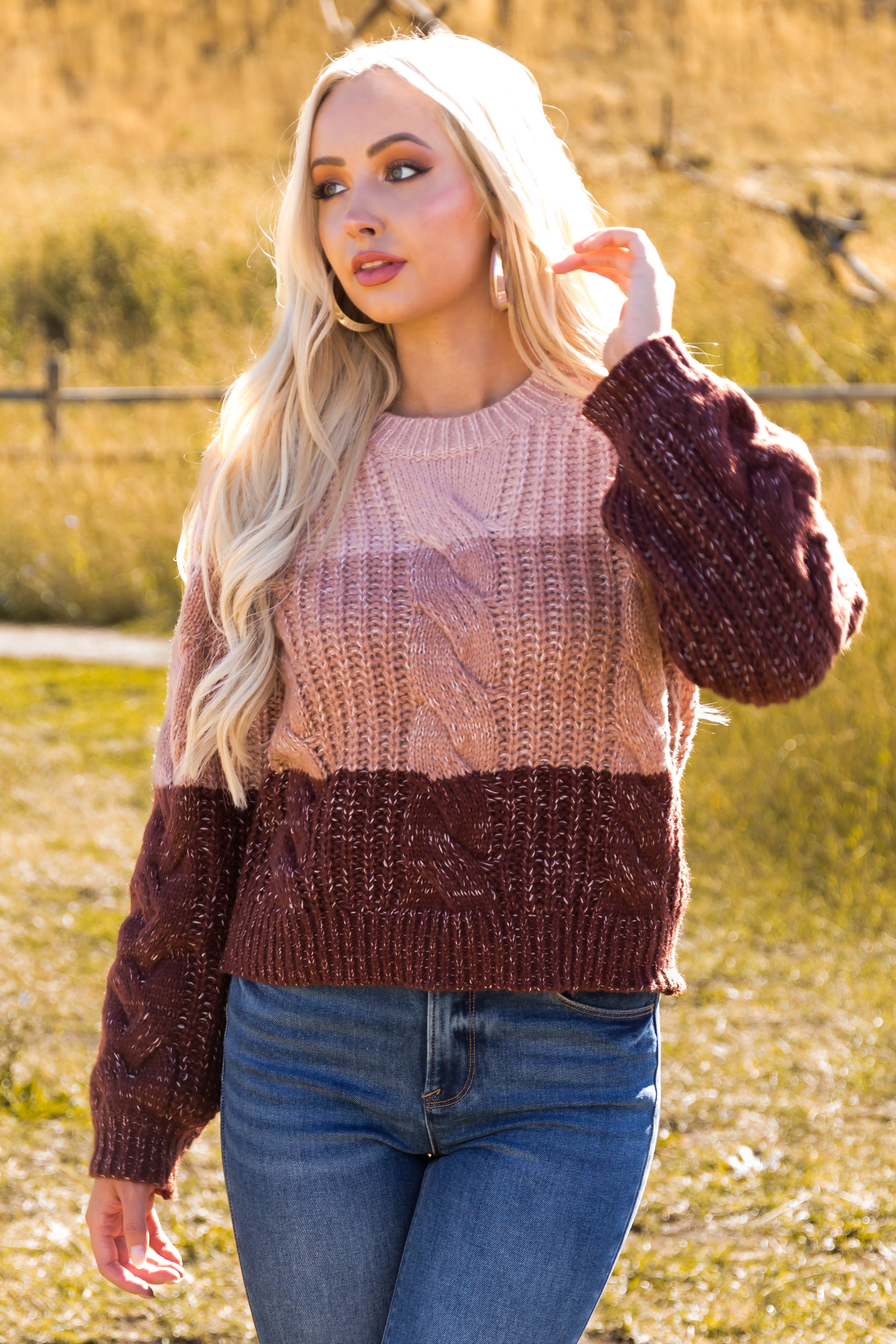 Eggplant color outlet sweater