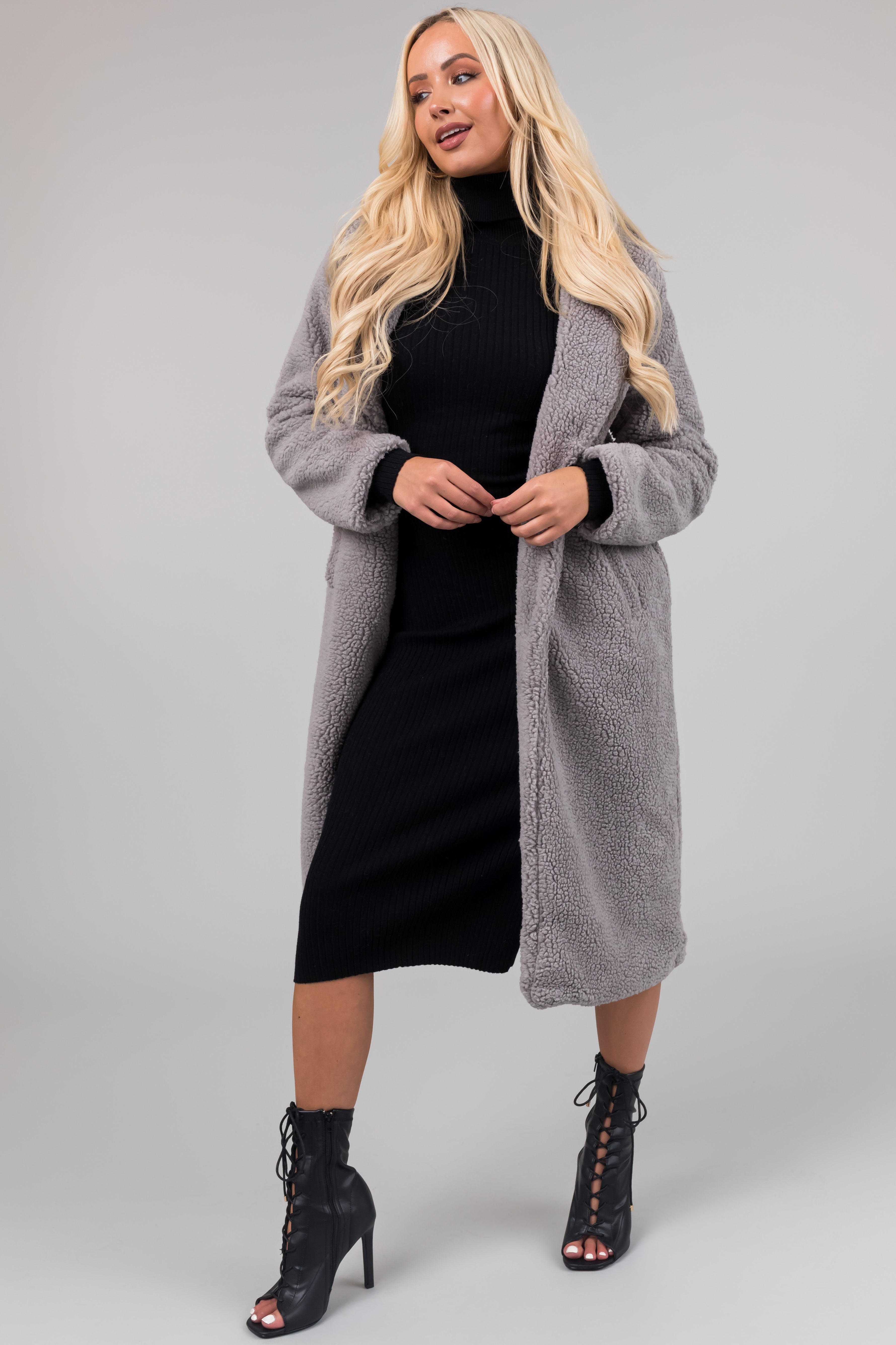 Teddy hotsell coat longline