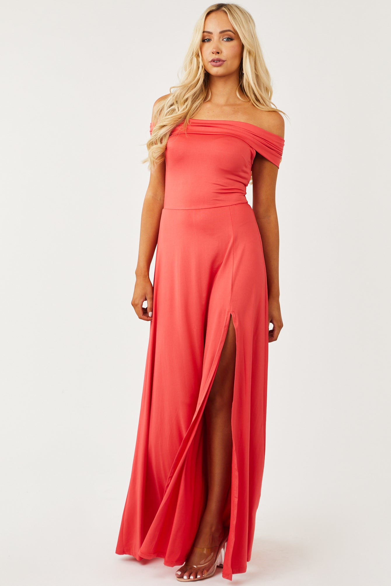 watermelon maxi dress