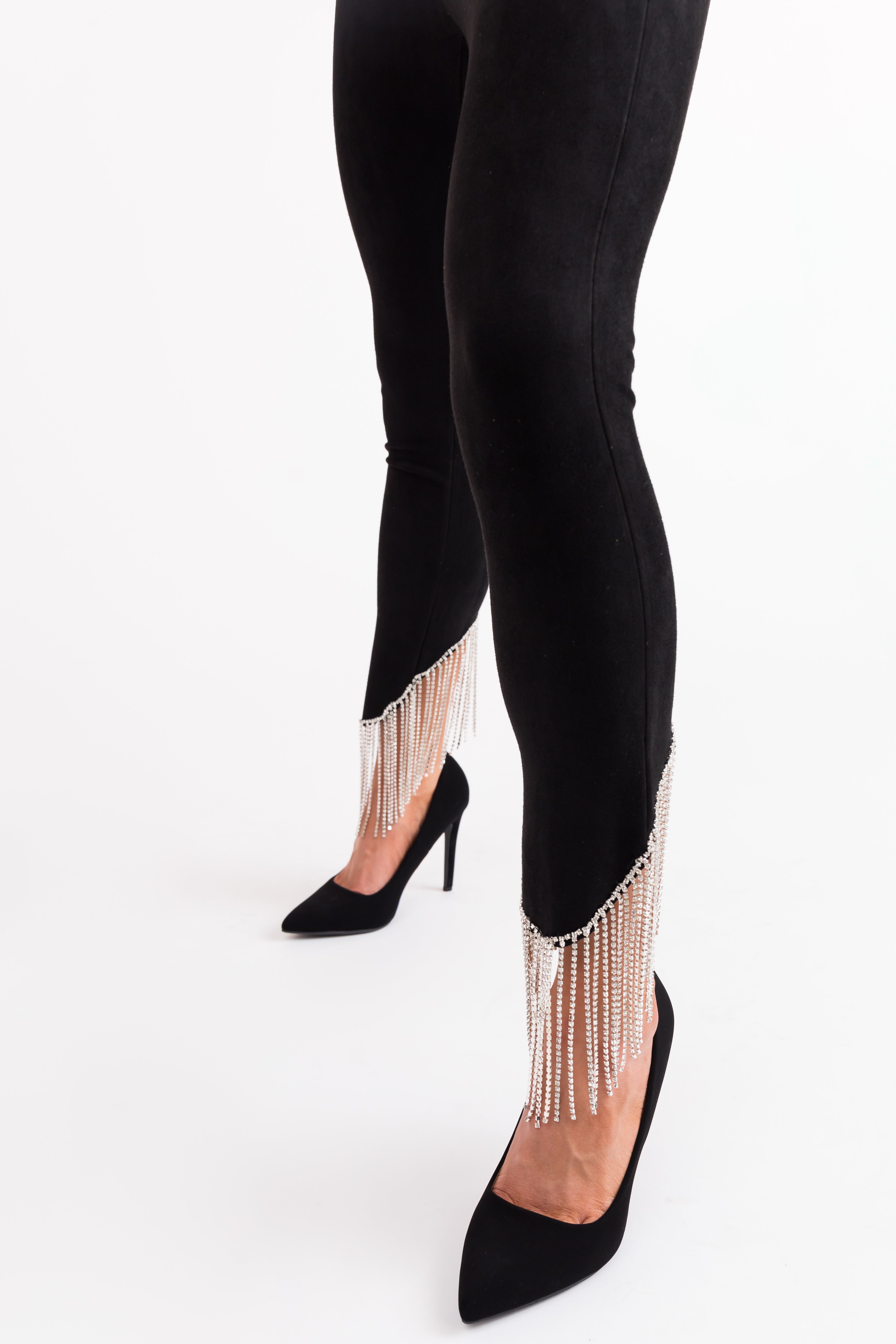 Fringe hem leggings hotsell