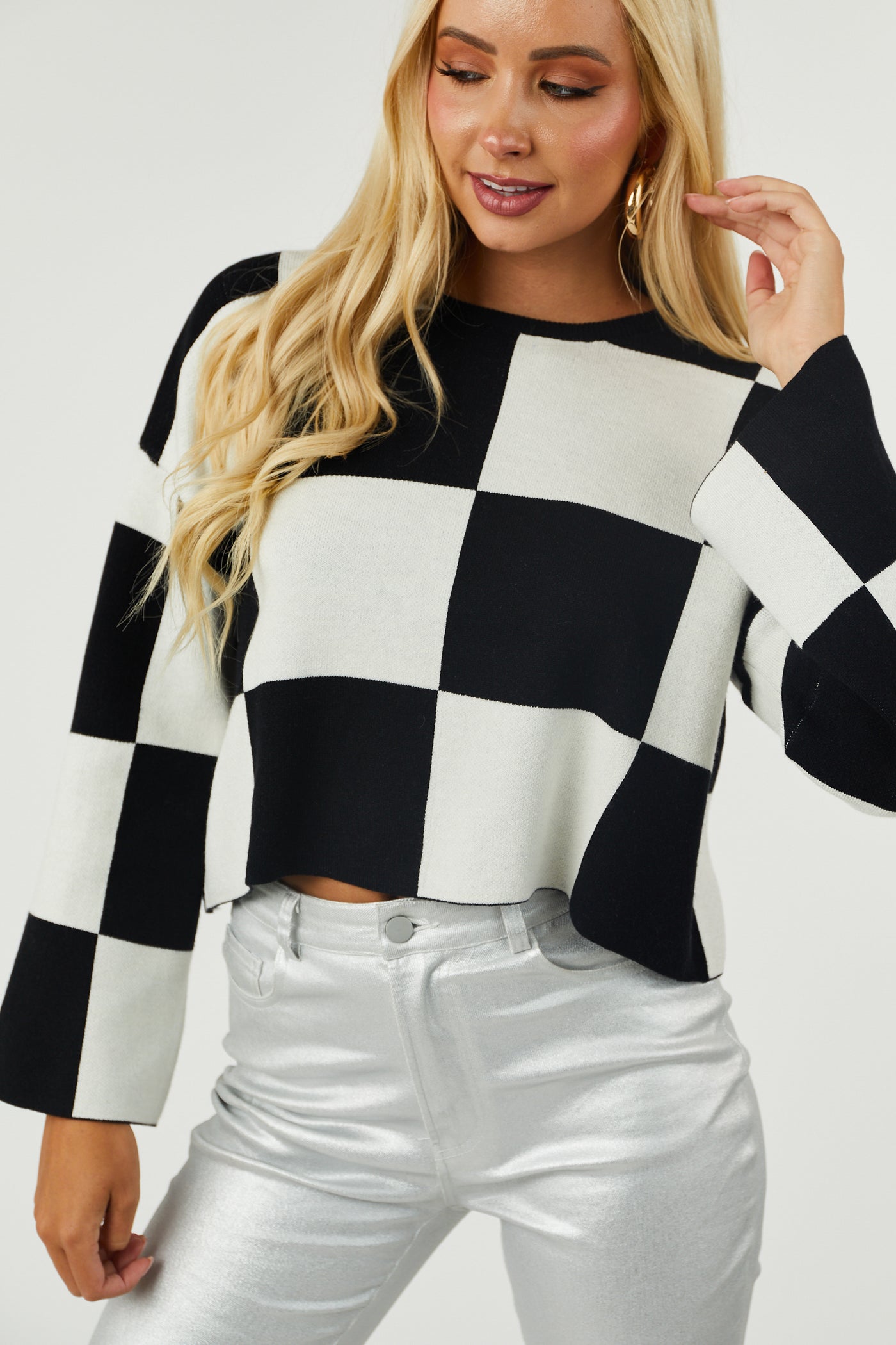 Cropped Sweaters, Black & Cropped Knitted Sweaters