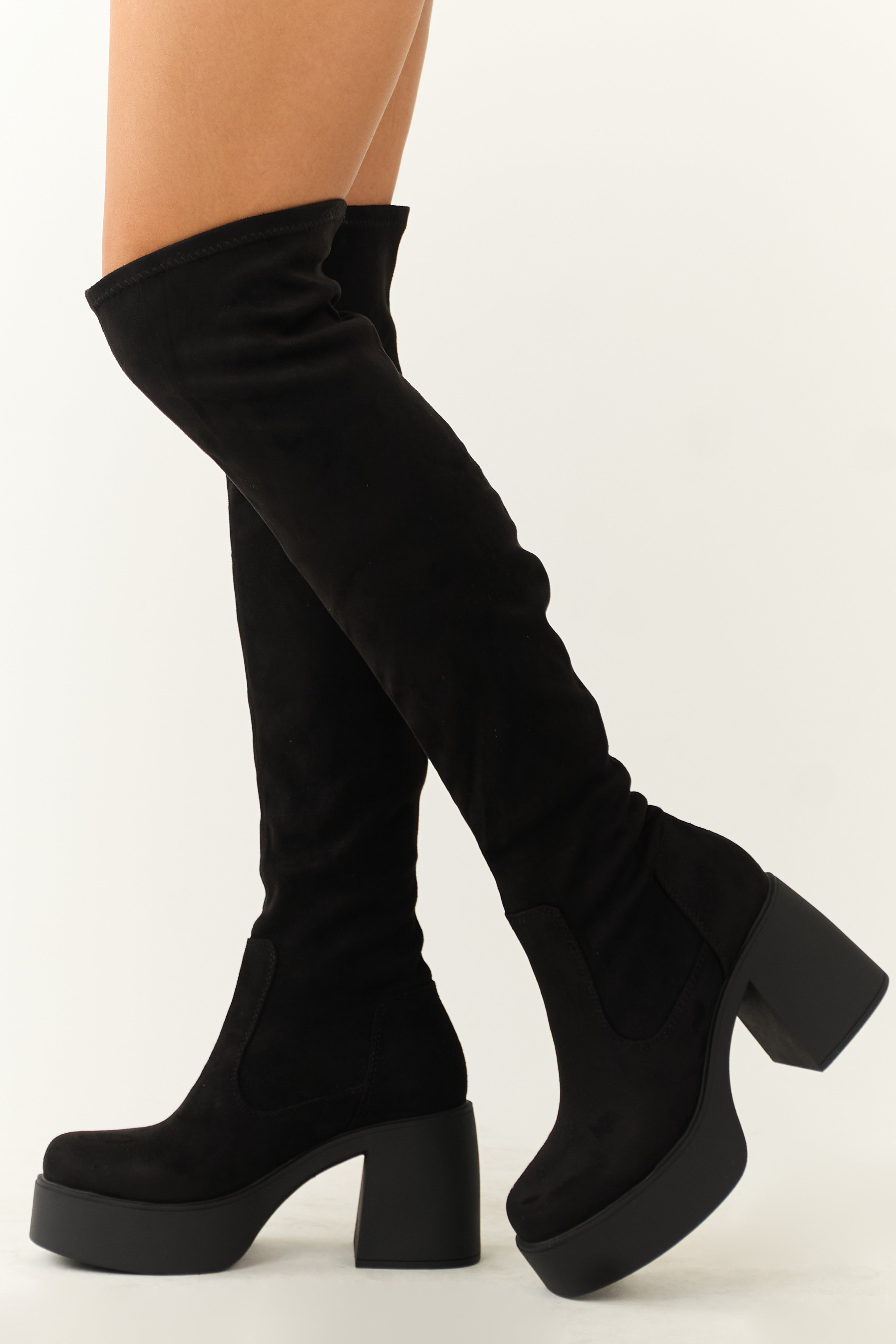 Chunky suede boots online