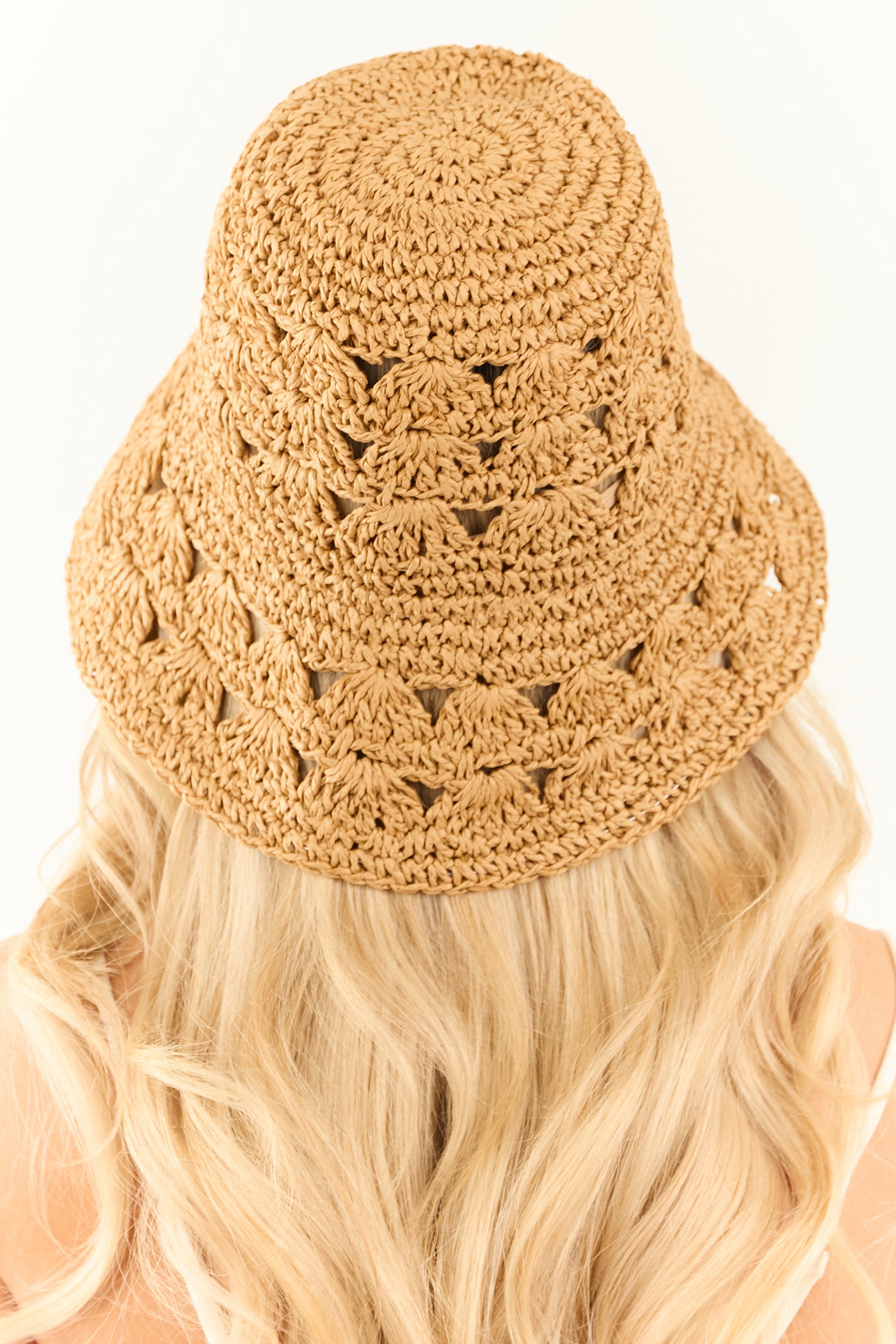 Brown Sugar Braided Straw Bucket Hat