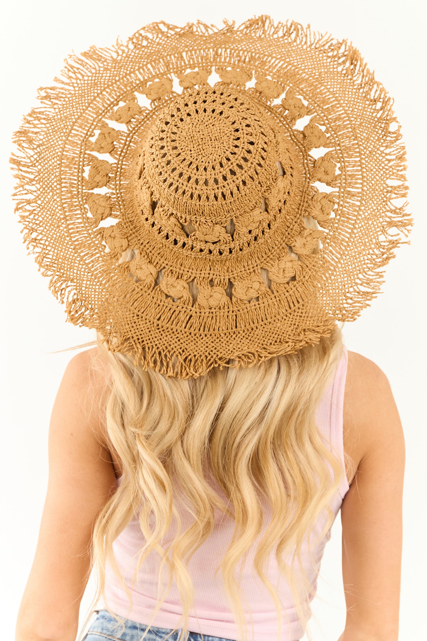 Brown Sugar Braided Straw Sun Hat