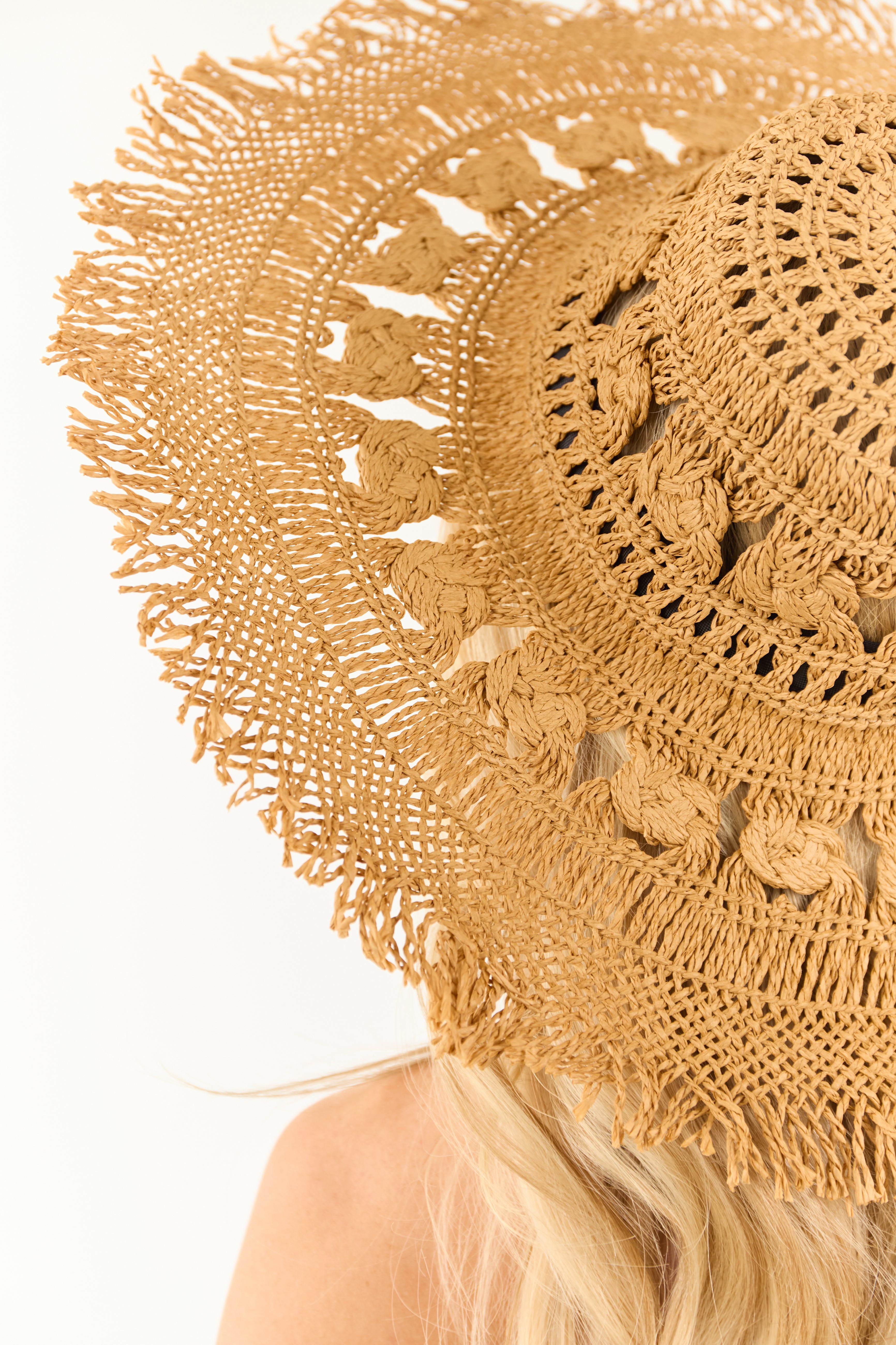 Brown Sugar Braided Straw Sun Hat