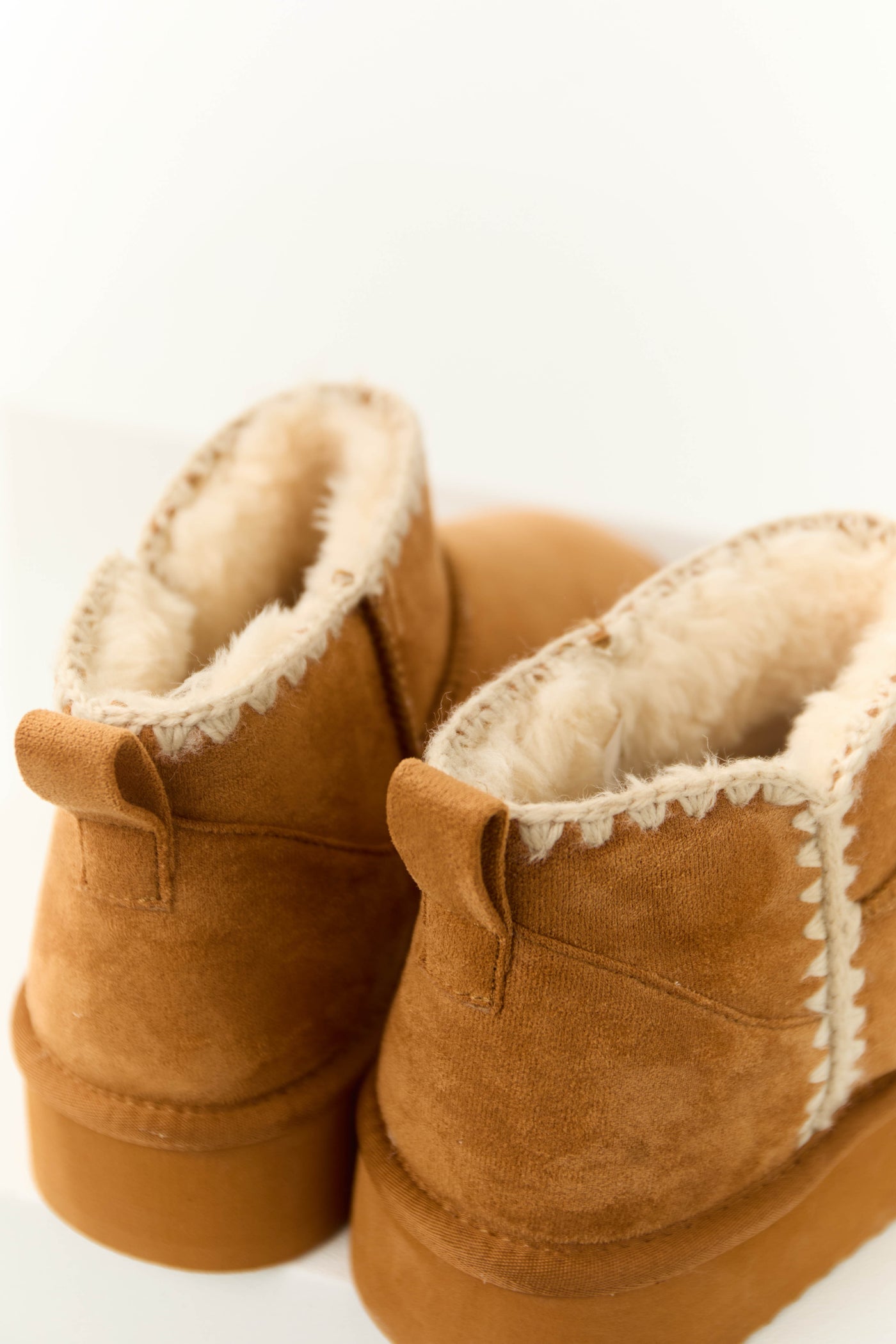 Brown Sugar Suede Platform Ankle Boots