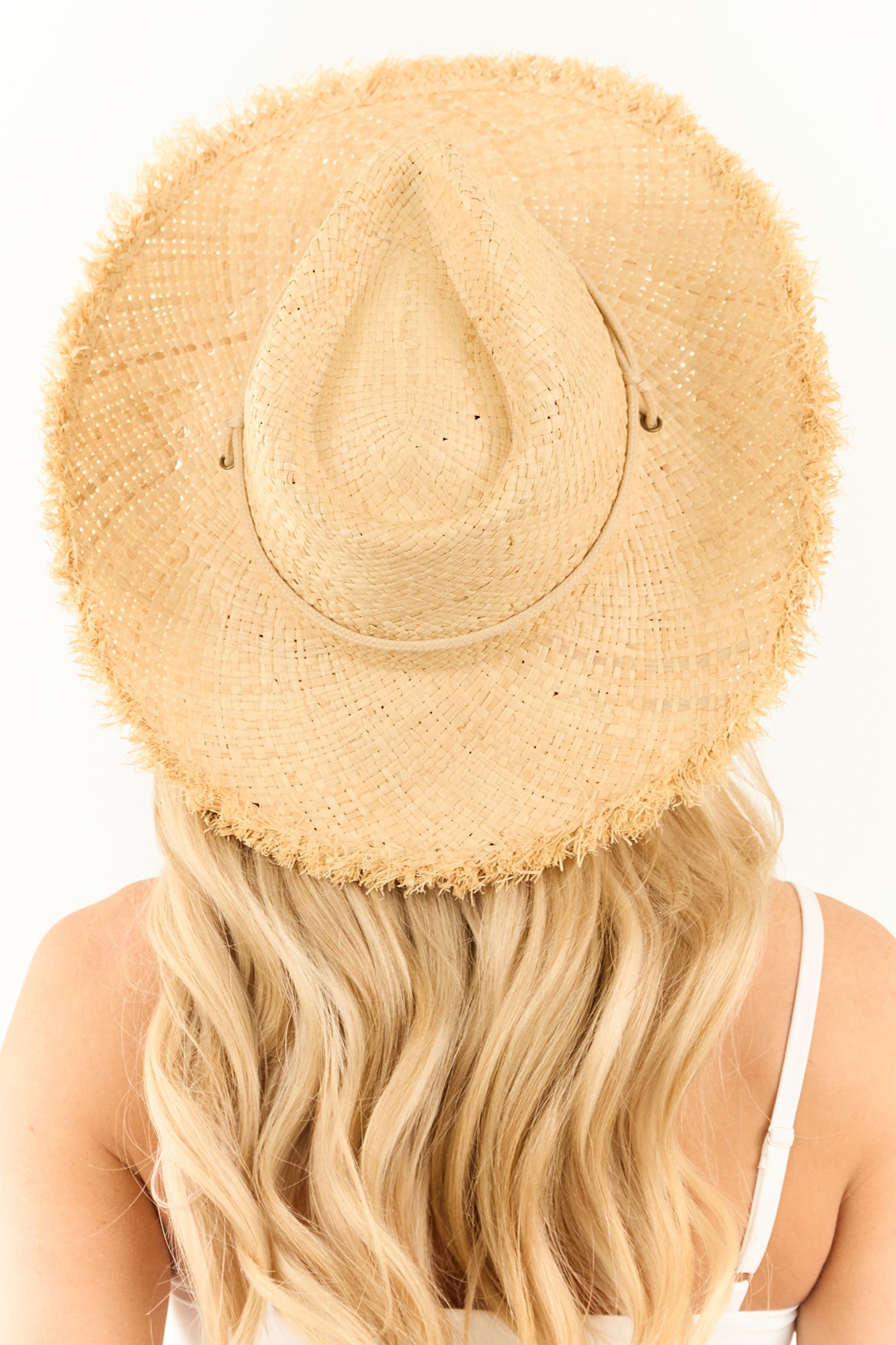 Buttercream Straw Basketweave Cowboy Hat