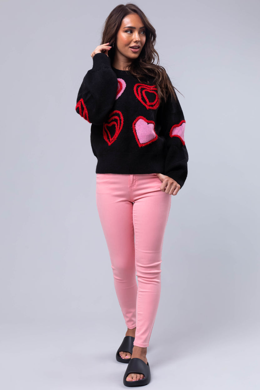 Cello Bubblegum Mid Rise Ankle Skinny Jeans