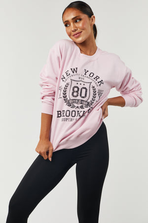 Cherry Blossom 'New York Brooklyn' Graphic Sweatshirt