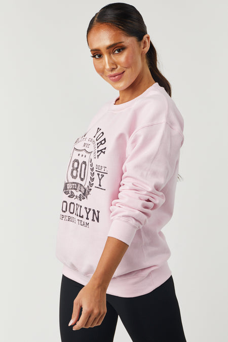 Cherry Blossom 'New York Brooklyn' Graphic Sweatshirt