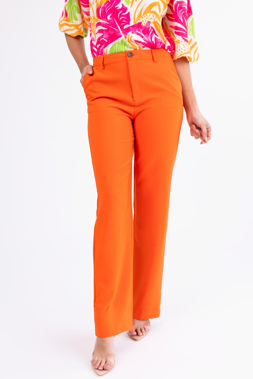 Emily Fire Straight Leg Dress Pants