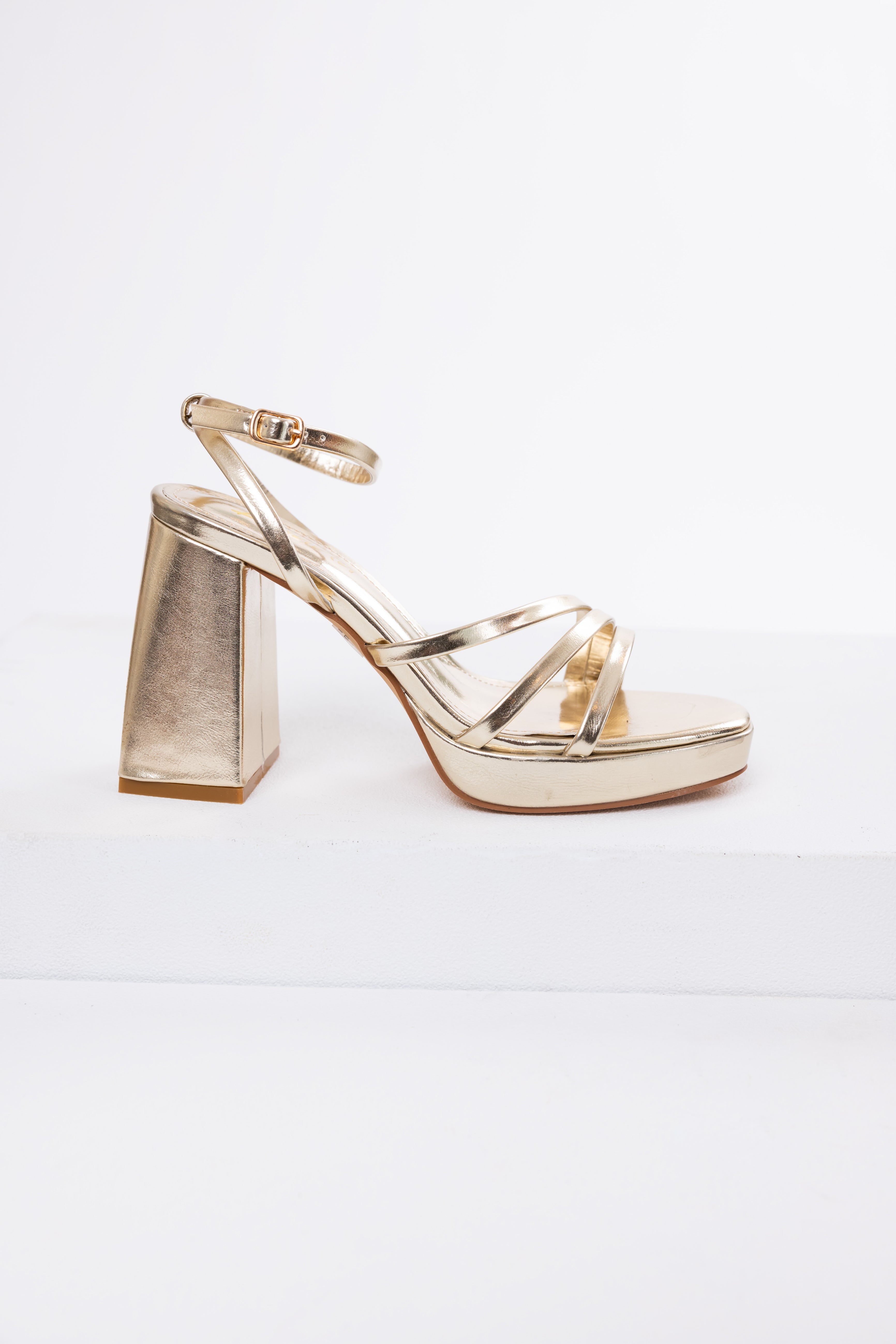 Jewel Badgley Mischka Omari Evening Sandals - Gold | CoolSprings Galleria