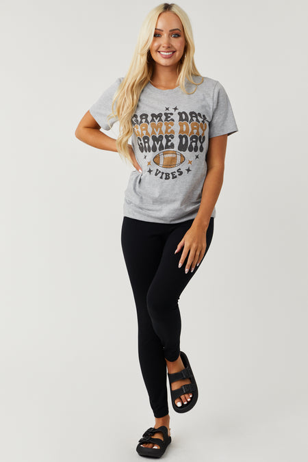 Heather Grey 'Game Day Vibes' Graphic Tee