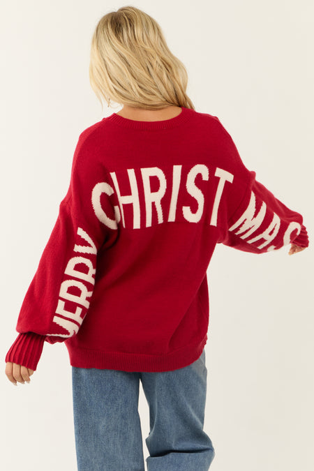 PRE-ORDER Ruby 'HO HO HO' Christmas Lettering Sweater SHIP ETA 11/26