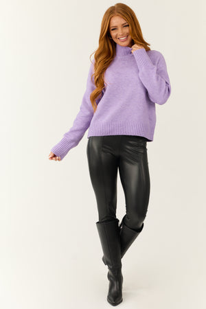 Iris Long Sleeve Mock Neck Soft Sweater