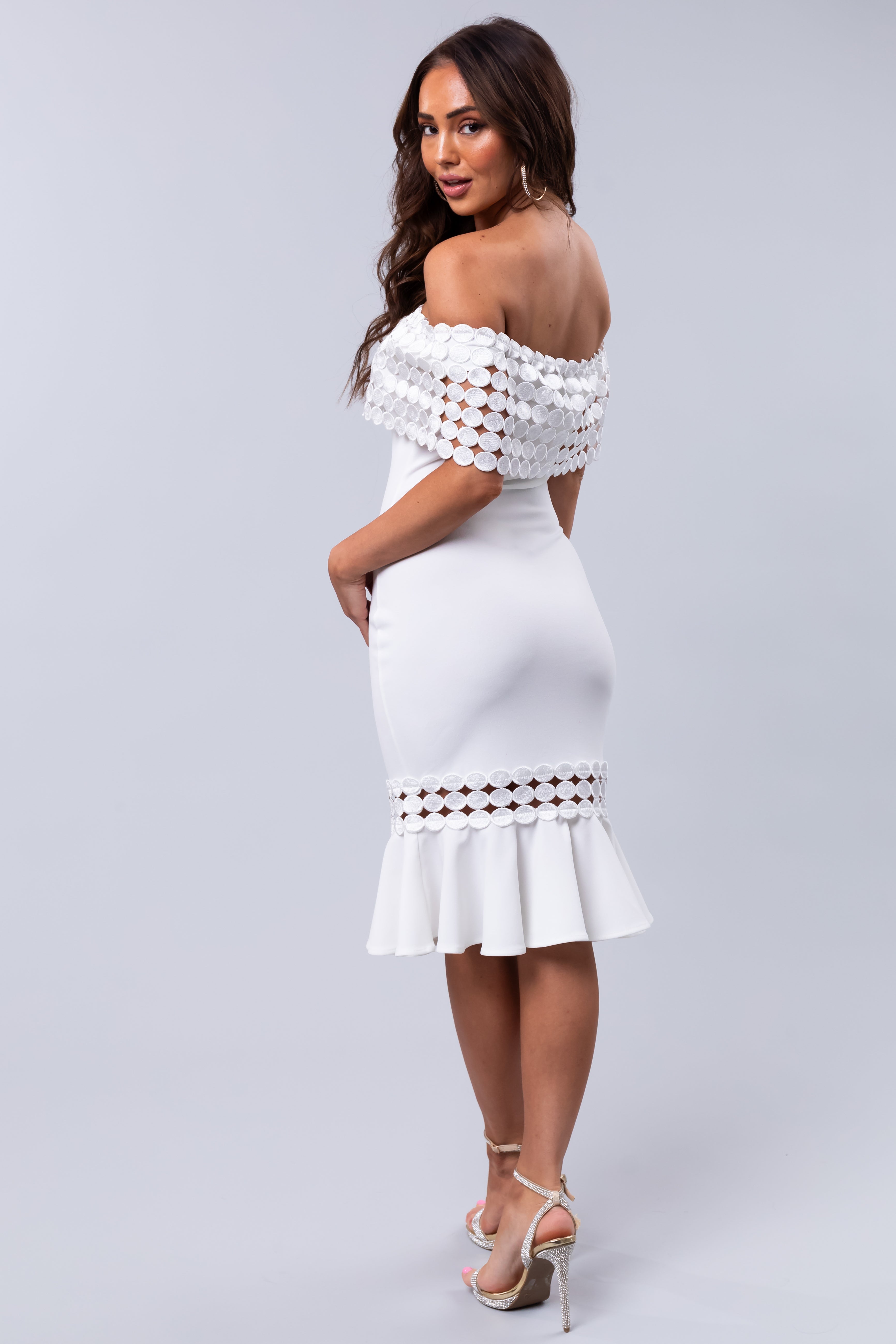 Off shoulder 2024 circle dress