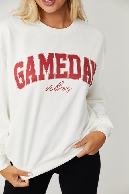 Ivory and Ruby 'GameDay Vibes' Graphic Sweatshirt