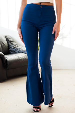 JC & JQ Bella Cobalt Super Stretch Flare Jeans