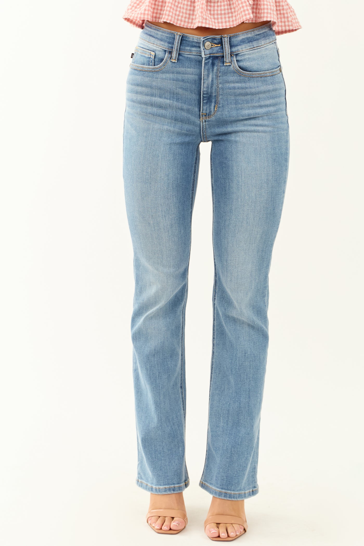 Judy Blue Contrast Wash Stretchy Bootcut Jeans