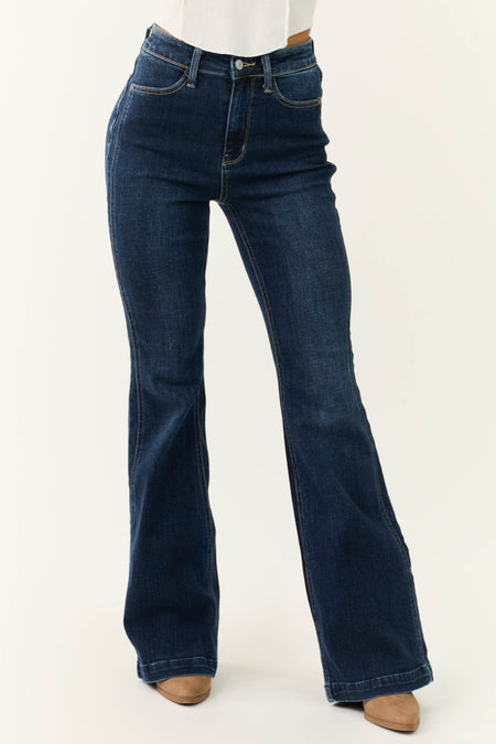 Judy Blue Dark Wash Flare Leg High Waist Jeans