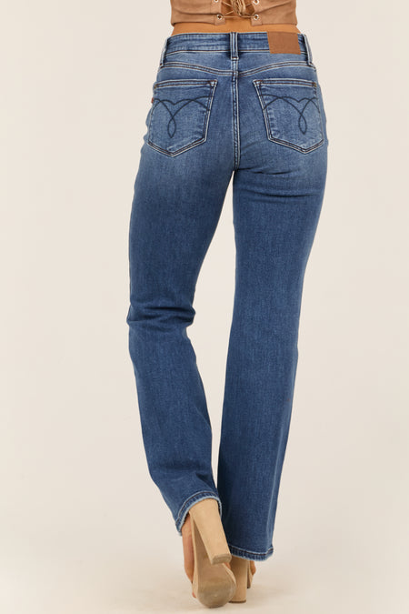 Judy Blue Dark Wash Mid Rise Bootcut Jeans