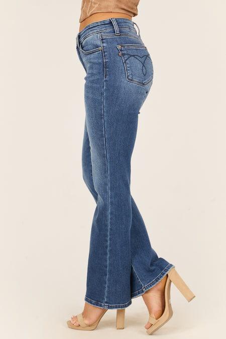 Judy Blue Dark Wash Mid Rise Bootcut Jeans