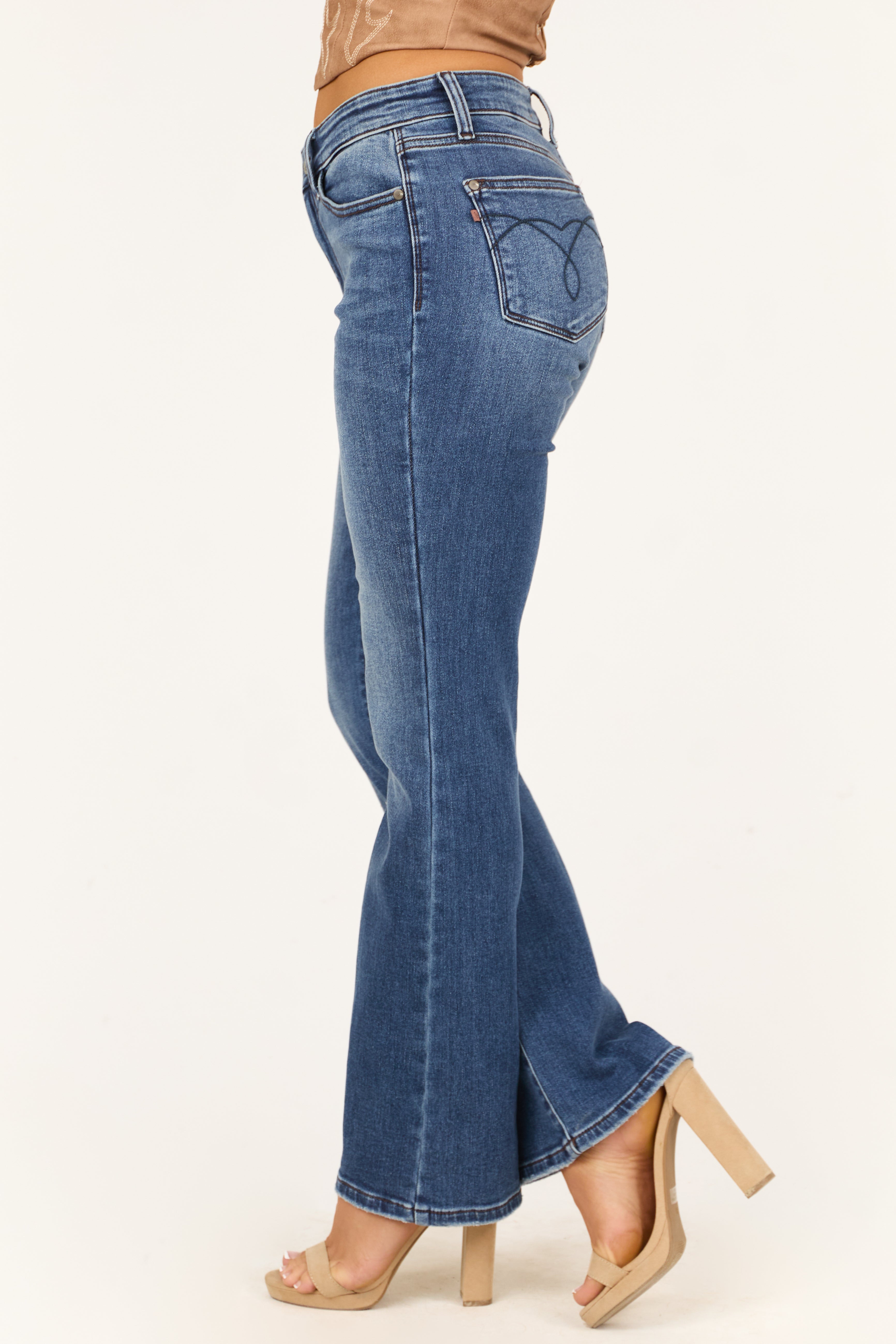 Judy Blue Dark Wash Thermal Lined Bootcut Jeans