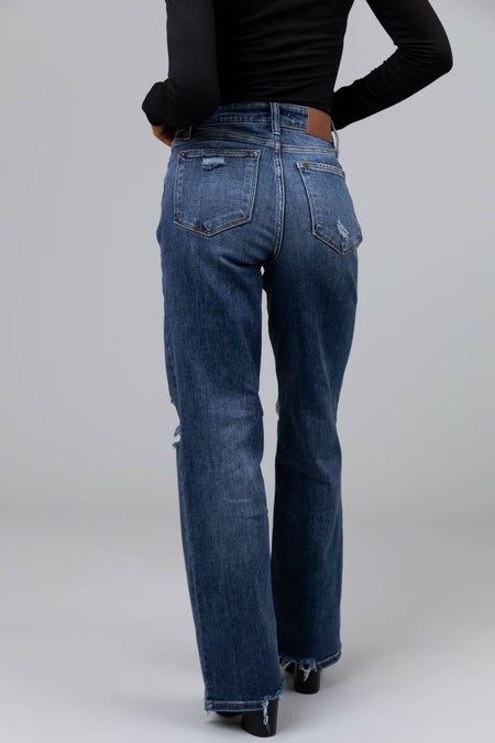 Judy Blue Dark Wash Straight Leg Jeans