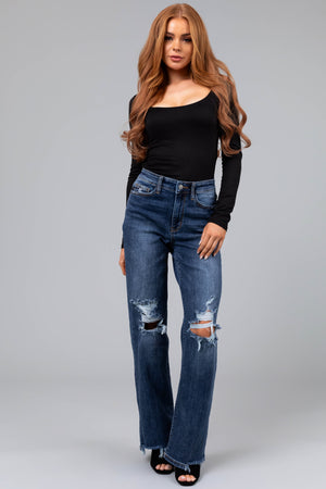 Judy Blue Dark Wash Straight Leg Jeans