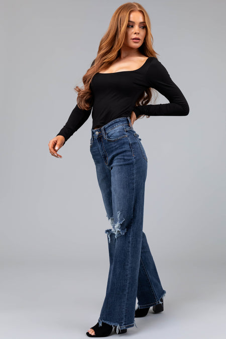 Judy Blue Dark Wash Straight Leg Jeans