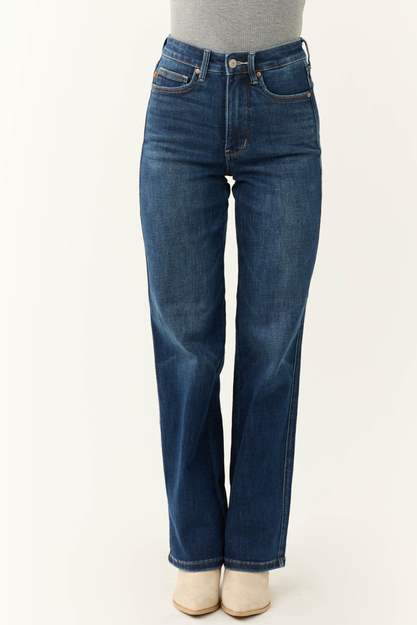 Judy Blue Dark Wash Tummy Control Straight Jeans