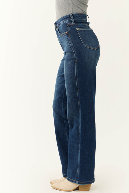 Judy Blue Dark Wash Tummy Control Straight Jeans