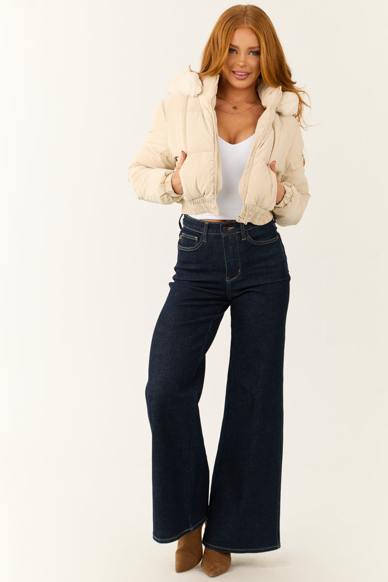 Judy Blue Dark Wash Tummy Control Wide Leg Jeans