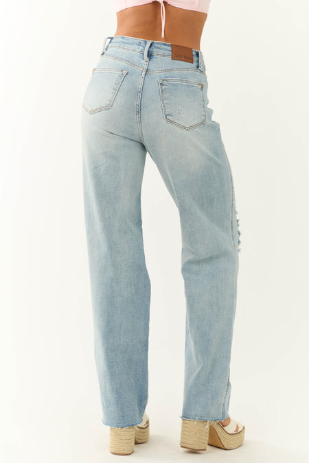 Judy Blue Medium Wash 90's Style Straight Jeans