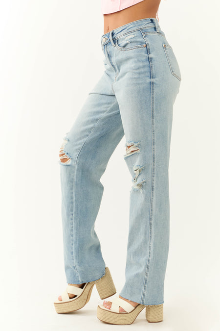 Judy Blue Medium Wash 90's Style Straight Jeans