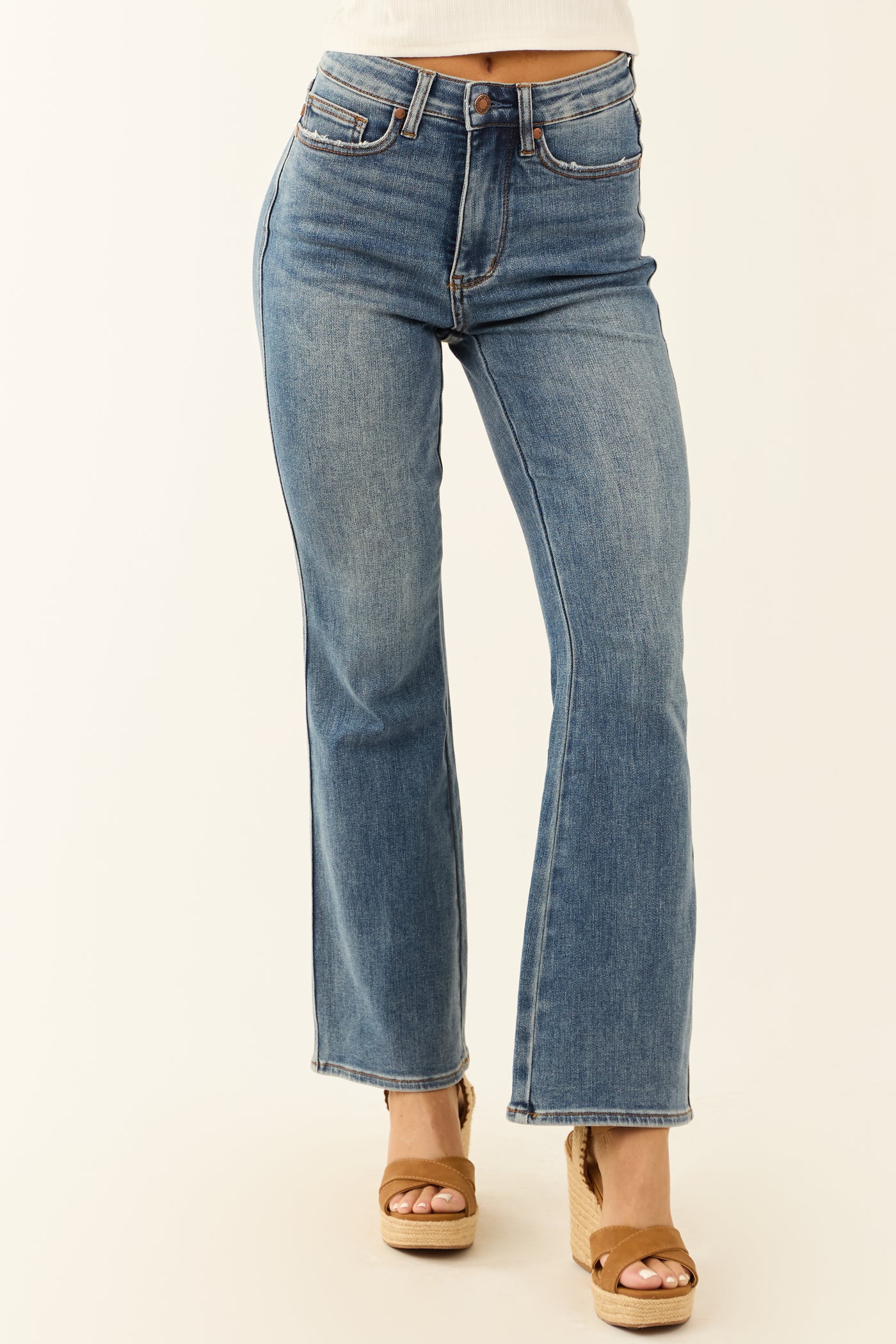 Judy Blue Medium Wash Bootcut Stretchy Jeans