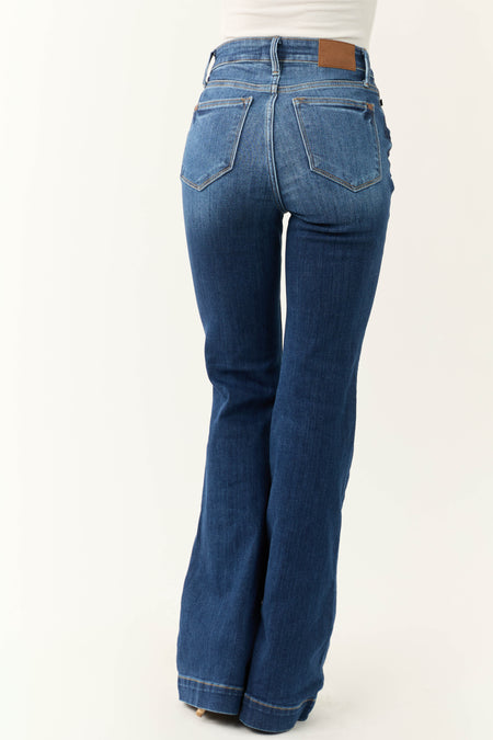 Judy Blue Medium Wash Flare Leg High Rise Jeans