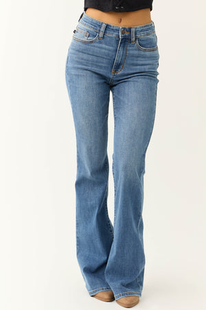 Judy Blue Medium Wash High Rise Flare Jeans