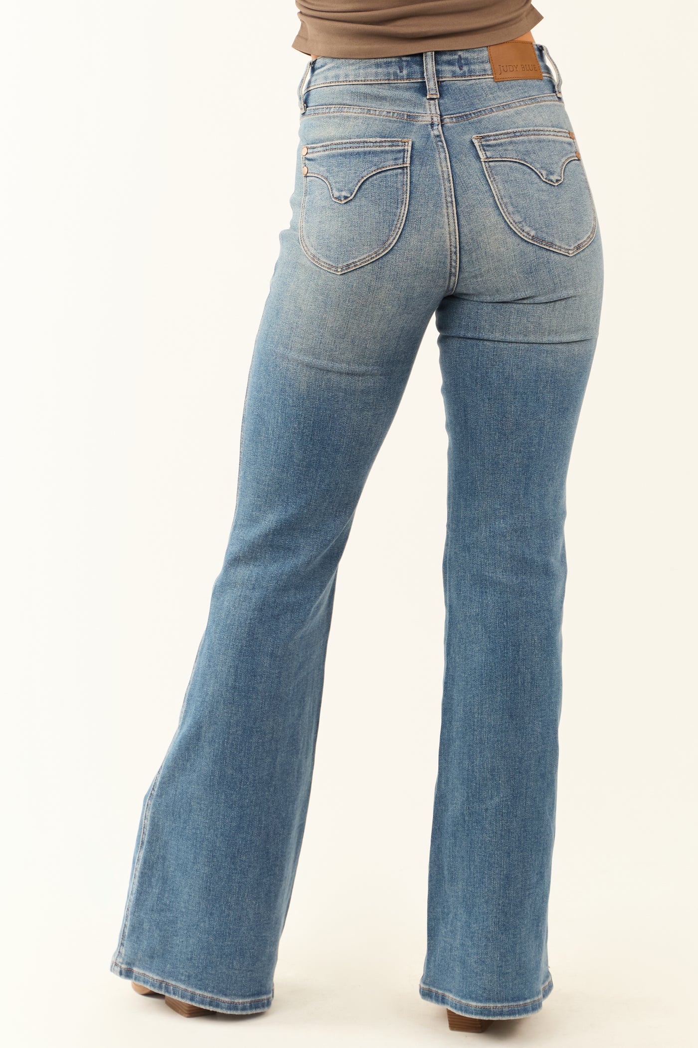 Judy Blue Medium Tummy Control Stretchy Flare Jeans