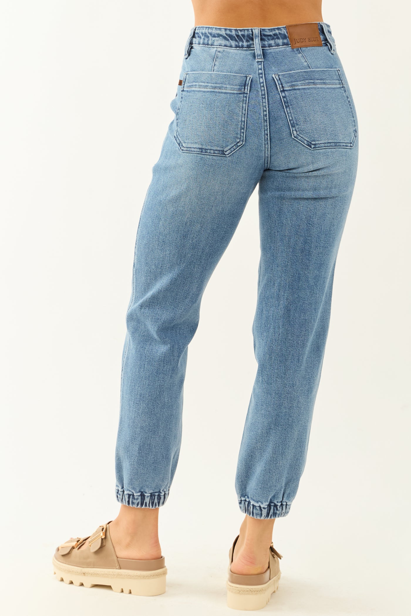 Judy Blue Stretchy Drawstring Tie Jogger Jeans