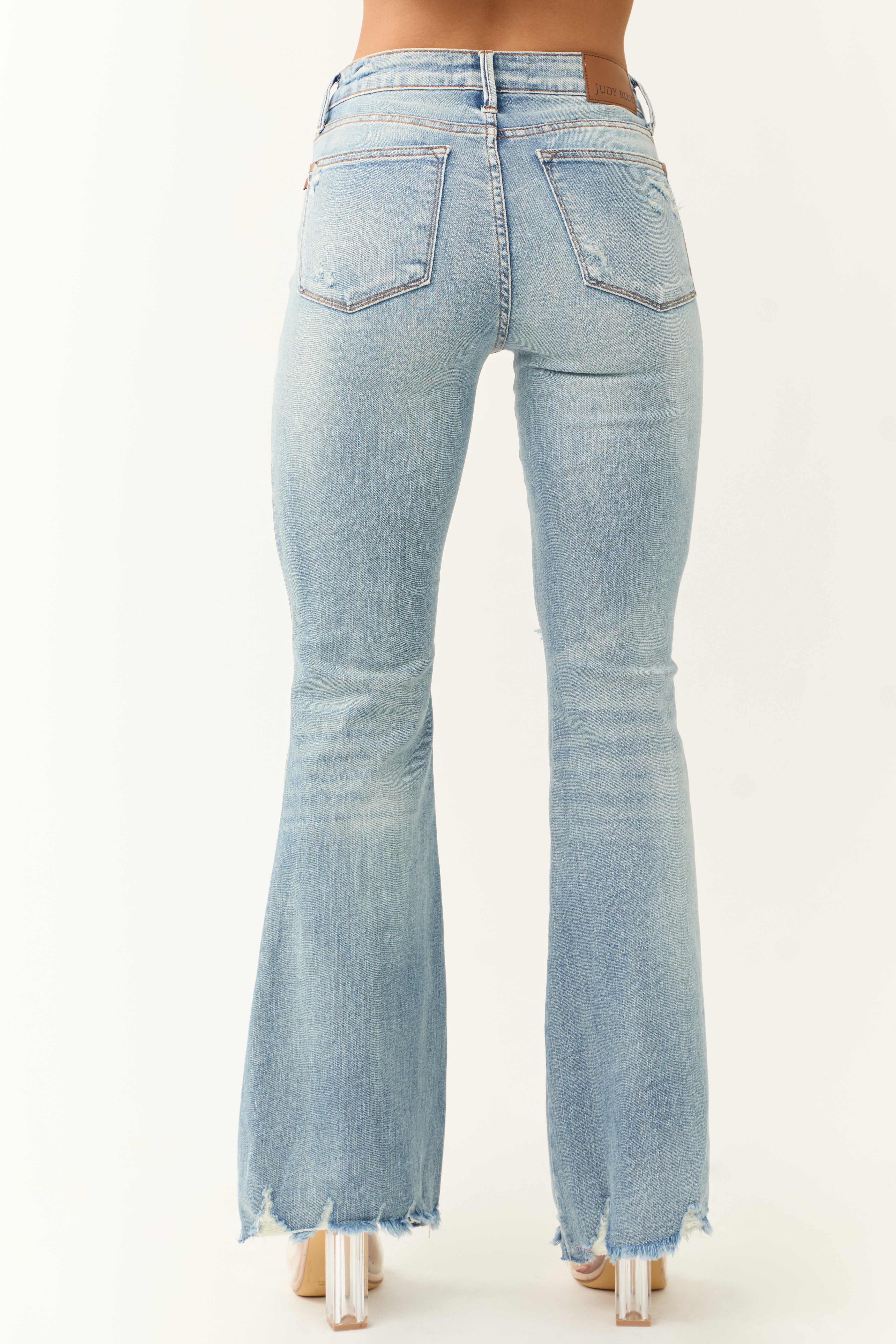 Judy Blue Tummy Control Medium Wash Flare Jeans