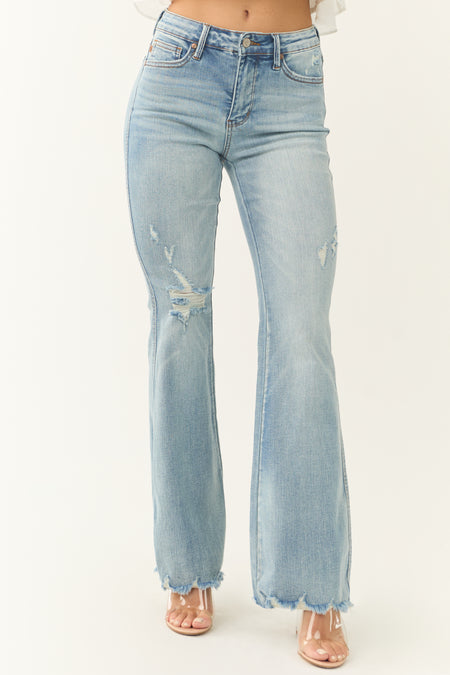 Judy Blue Tummy Control Medium Wash Flare Jeans