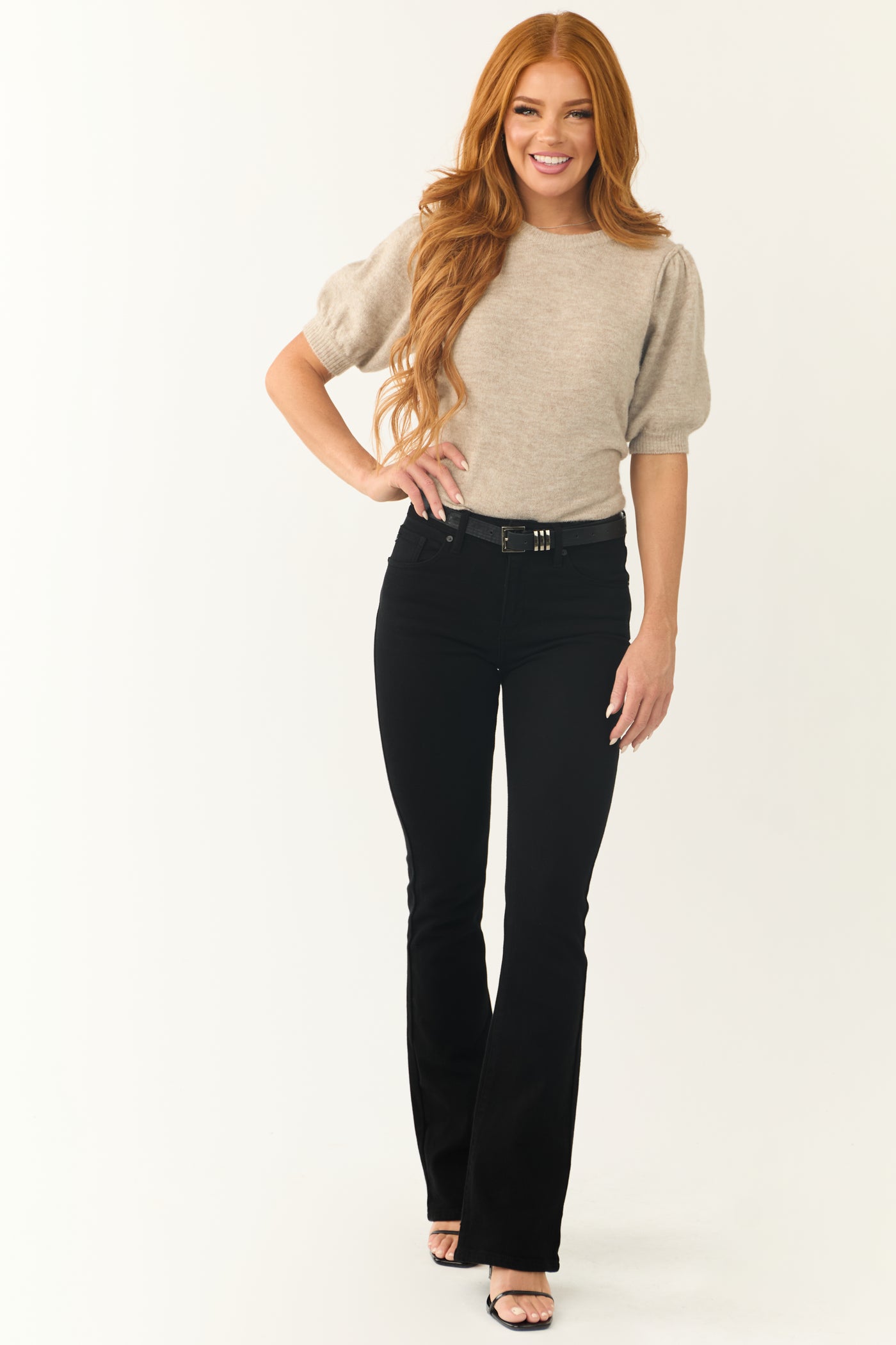 KanCan Black High Rise Bootcut Jeans