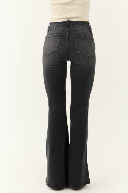 KanCan Black High Rise Flare Leg Jeans