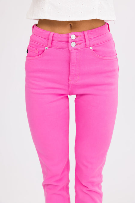 KanCan Bubblegum High Rise Straight Leg Jeans