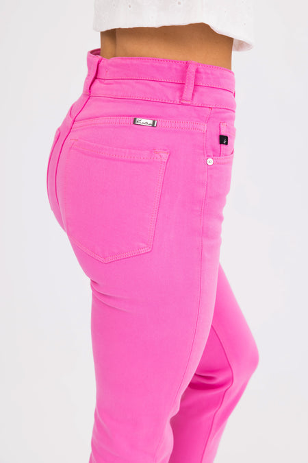 KanCan Bubblegum High Rise Straight Leg Jeans