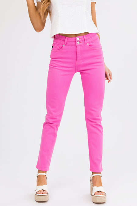 KanCan Bubblegum High Rise Straight Leg Jeans