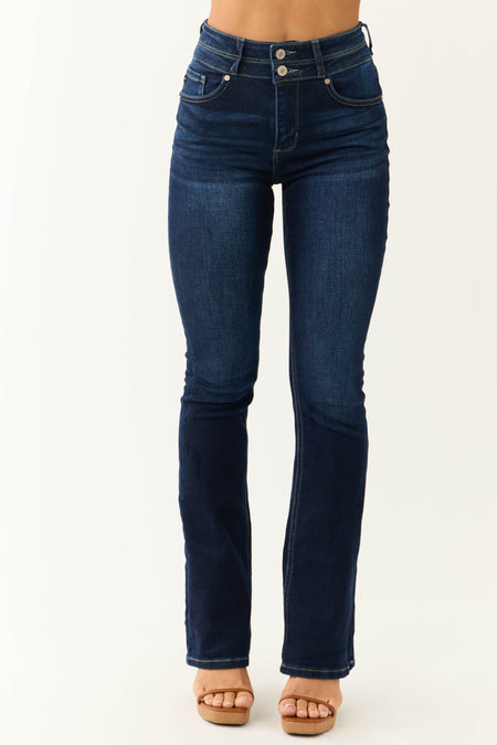 KanCan Dark High Rise Bootcut Jeans