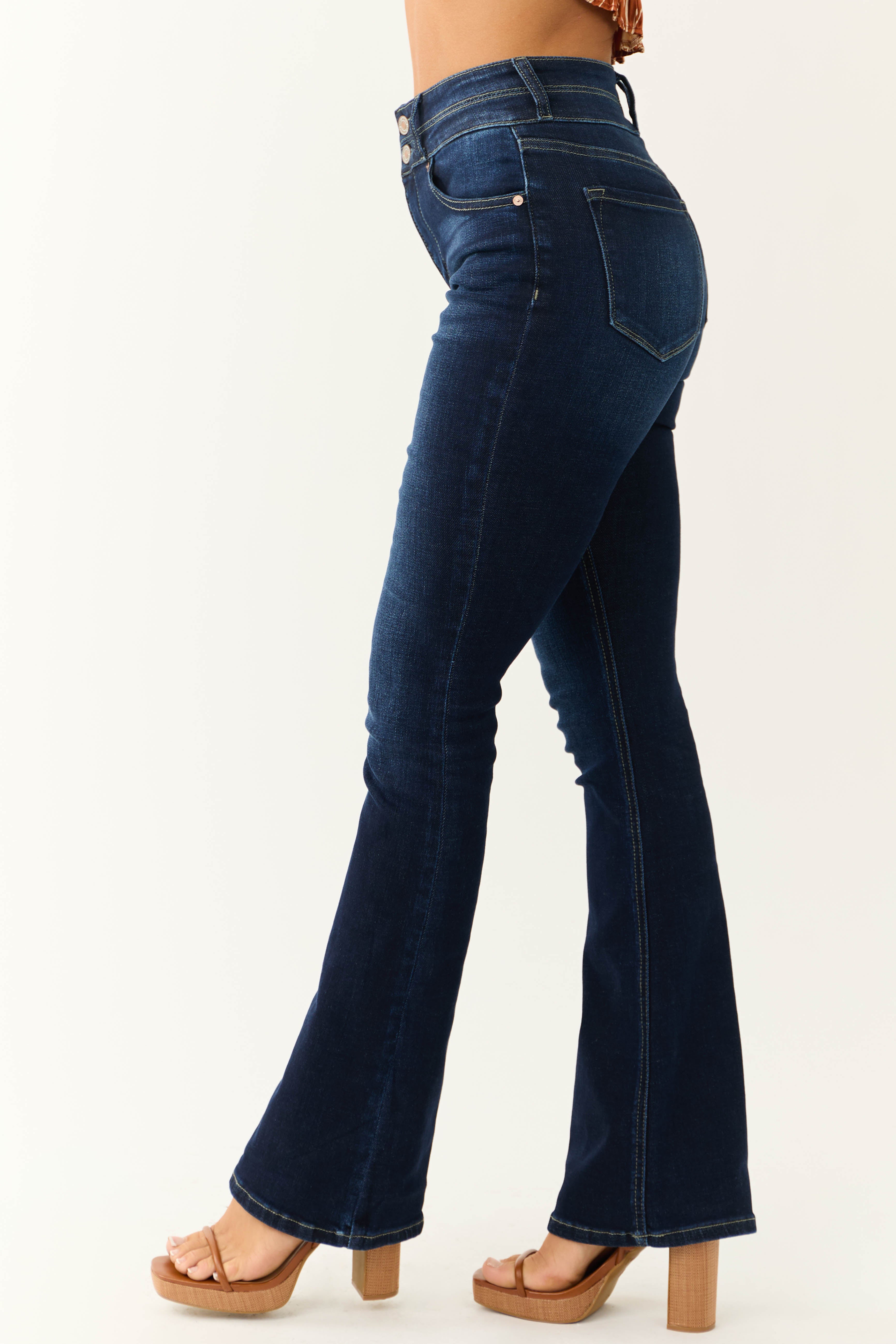 KanCan Dark High Rise Bootcut Jeans